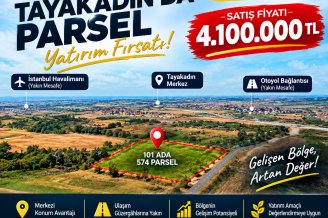 İstanbul Arnavutköy Tayakadın Mahallesinde satılık arsa